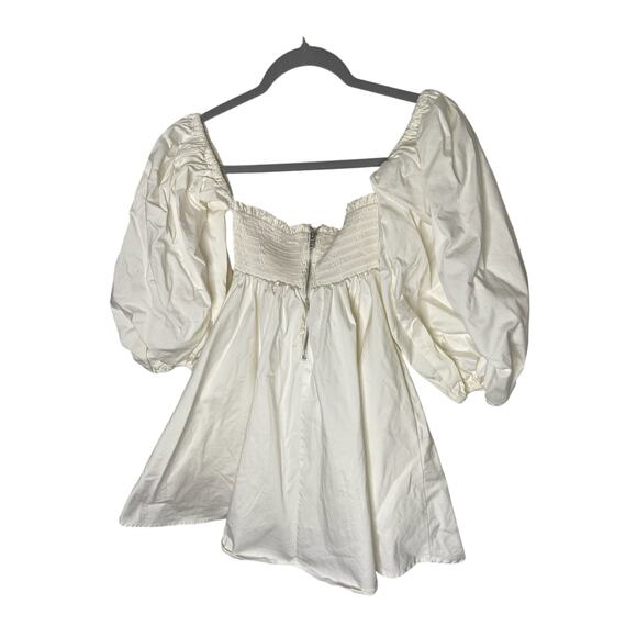 For Love & Lemons Saint Lucia Mini Dress Bridal Coquette Fairy Boho White Size S - Picture 10 of 10